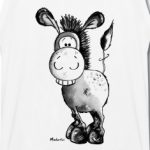 Divertente-Asino---Cavallo---Animali-Magliette